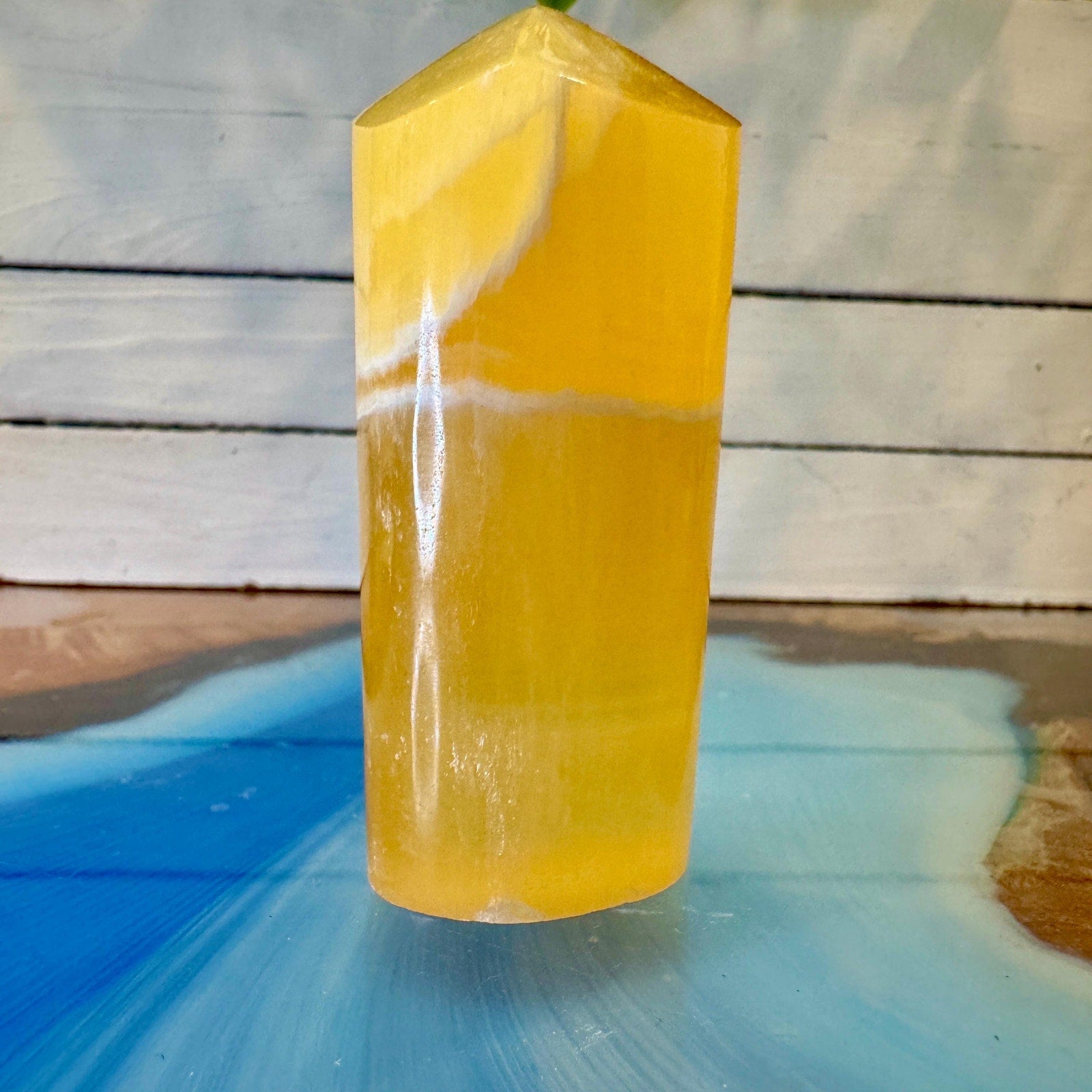 112 g Honeycomb Calcite Tower – Uinta Mountains, Utah – 72 mm