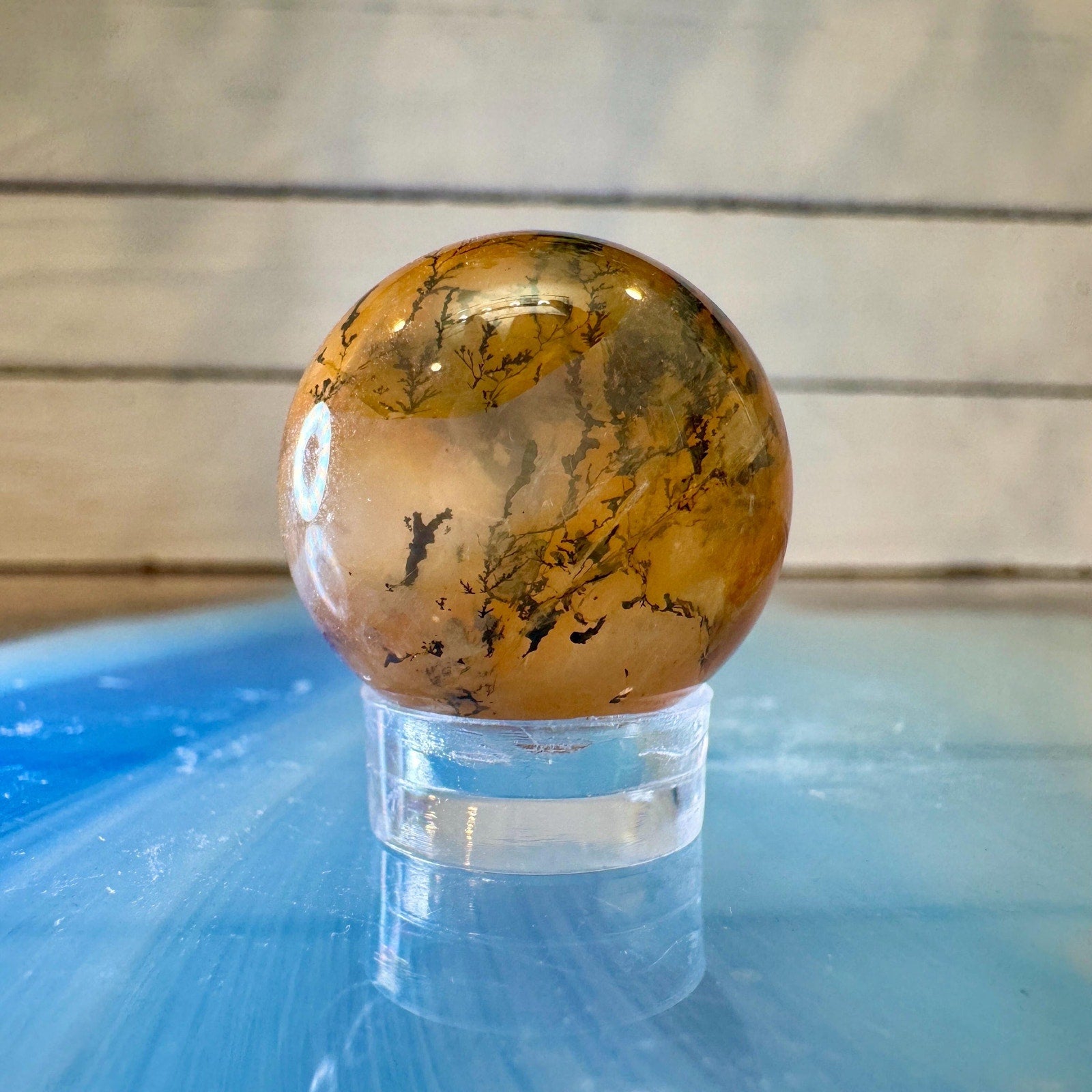 18 g Dendritic Golden Healer Quartz Sphere – Madagascar – 23 mm