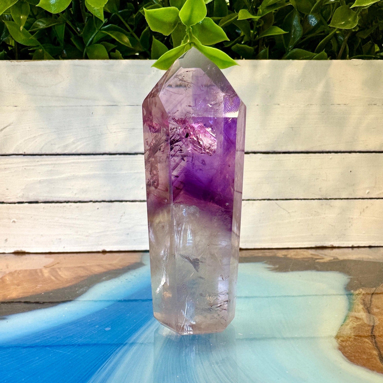 108 g Violet Amethyst Quartz Tower – Brazil – 92 mm