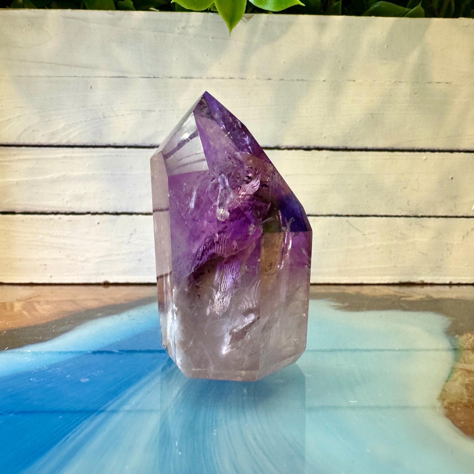 110 g Brazilian Amethyst Quartz Tower – 64 mm