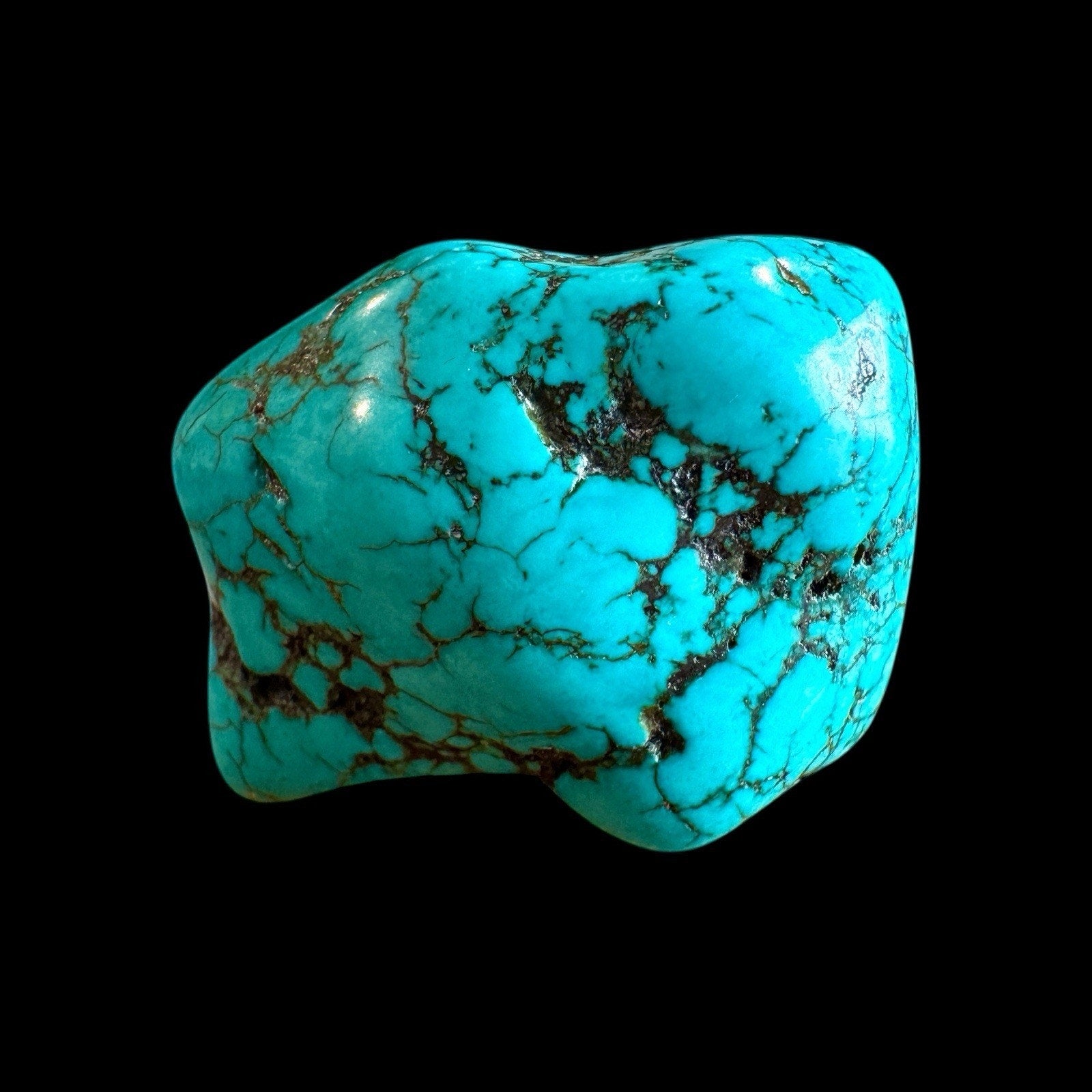 24g Blue Turquoise Polished Freeform – Cloud Mountain, Hubei China